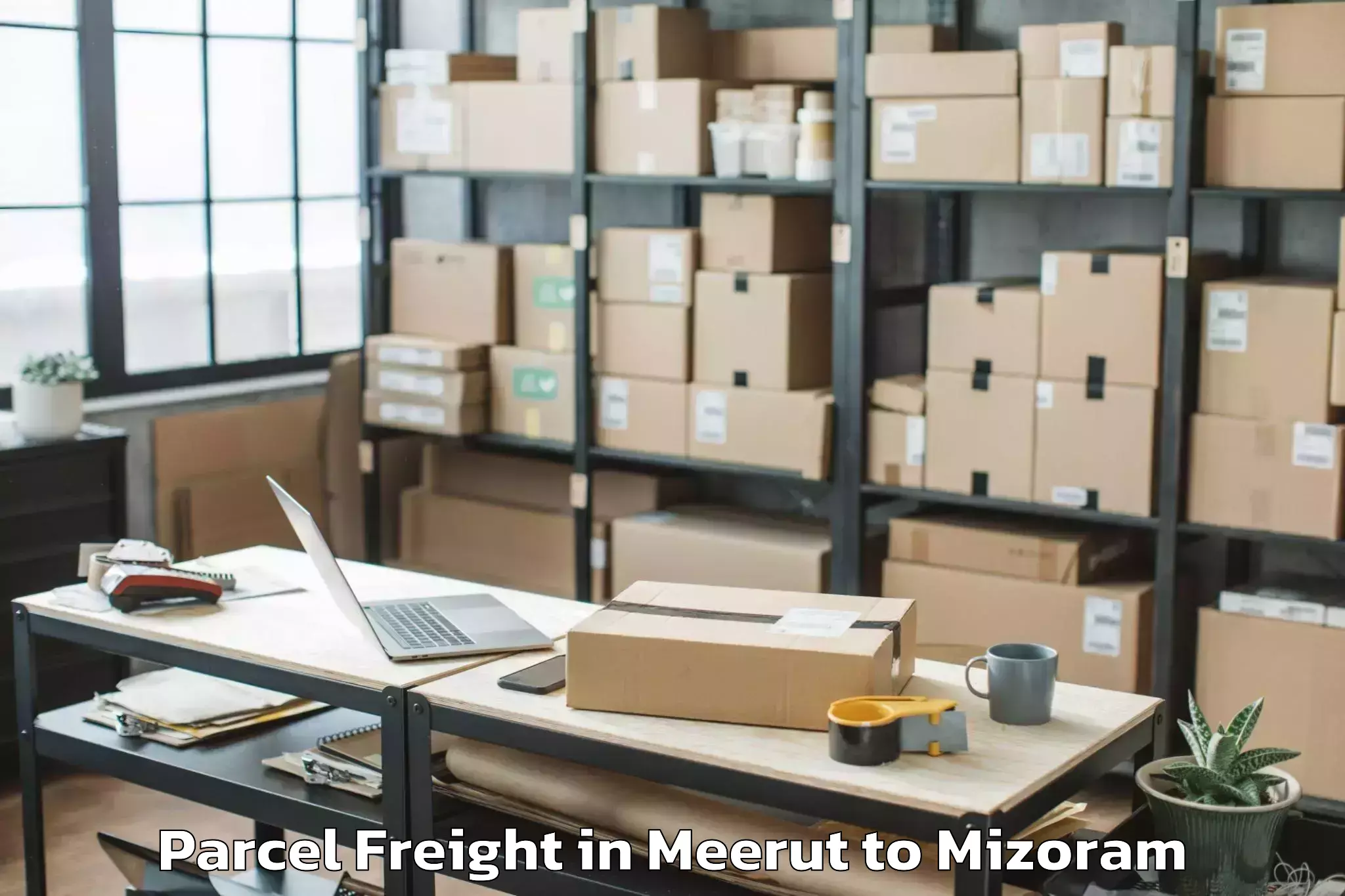 Hassle-Free Meerut to Nit Aizawl Parcel Freight